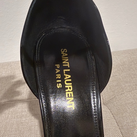 Authentic SAINT LAURENT YSL Black Opyum 850 Patent Leather Sandals EU39.5/US8.5 - Picture 9 of 9
